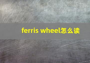 ferris wheel怎么读